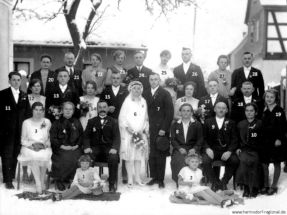 15.12.1928 - Hochzeit von Frieda Leisering & Walter Hühn